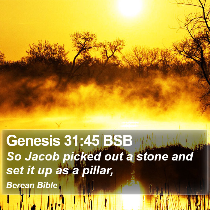 Genesis 31:45 BSB Bible Study