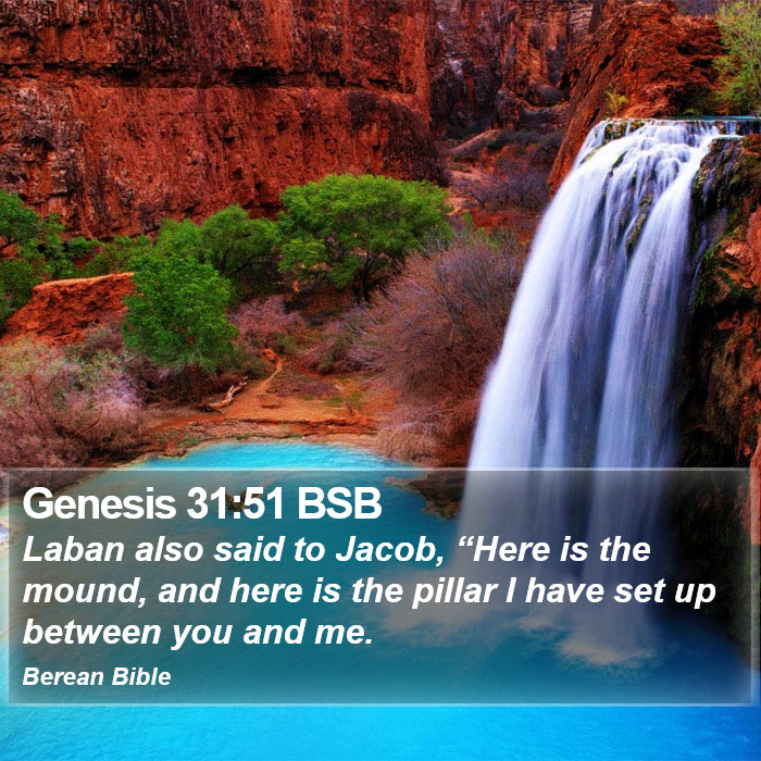 Genesis 31:51 BSB Bible Study