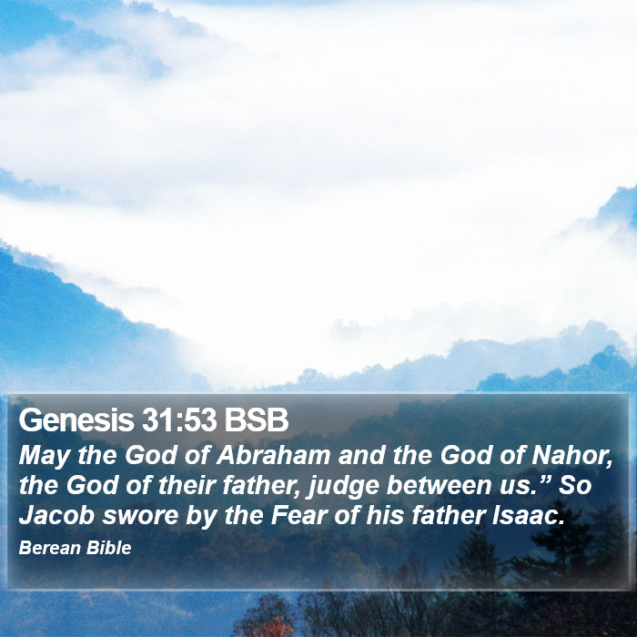 Genesis 31:53 BSB Bible Study