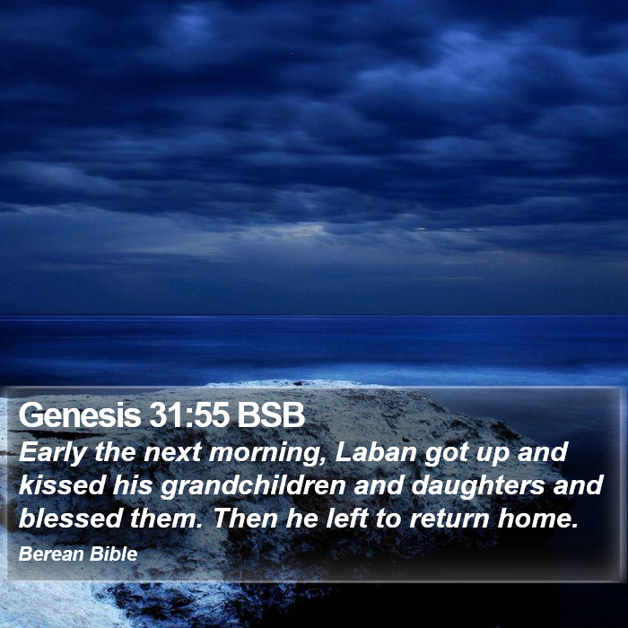 Genesis 31:55 BSB Bible Study