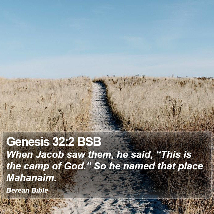 Genesis 32:2 BSB Bible Study