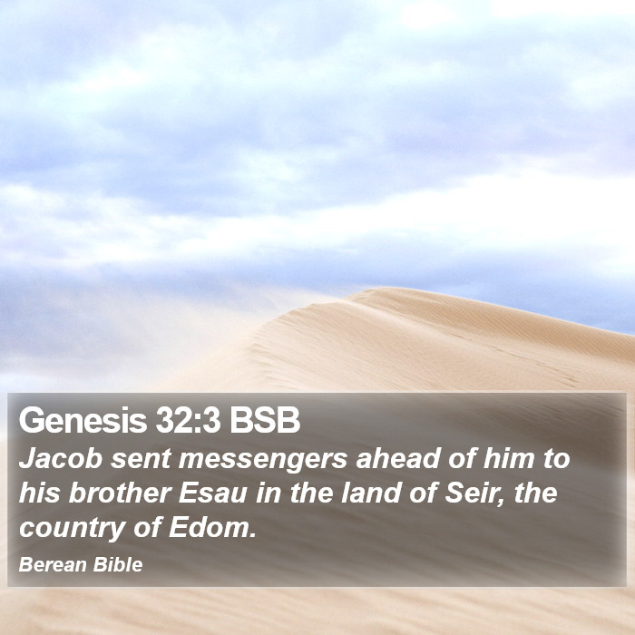 Genesis 32:3 BSB Bible Study