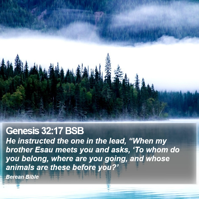 Genesis 32:17 BSB Bible Study