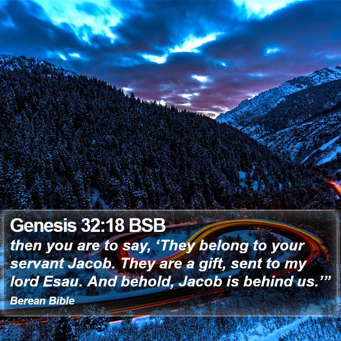 Genesis 32:18 BSB Bible Study