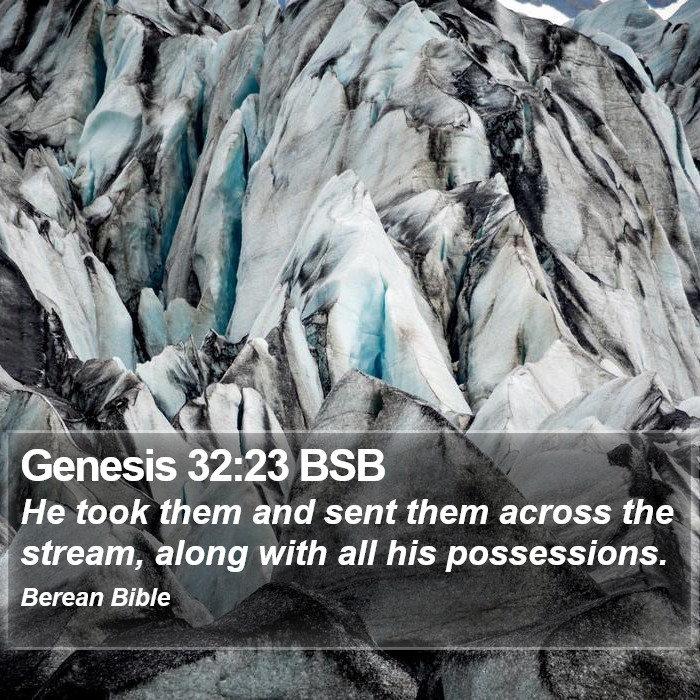 Genesis 32:23 BSB Bible Study