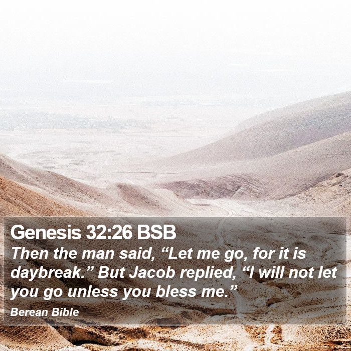 Genesis 32:26 BSB Bible Study