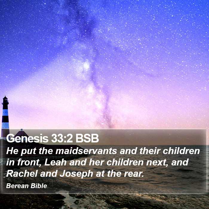 Genesis 33:2 BSB Bible Study