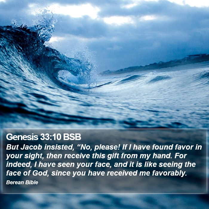 Genesis 33:10 BSB Bible Study