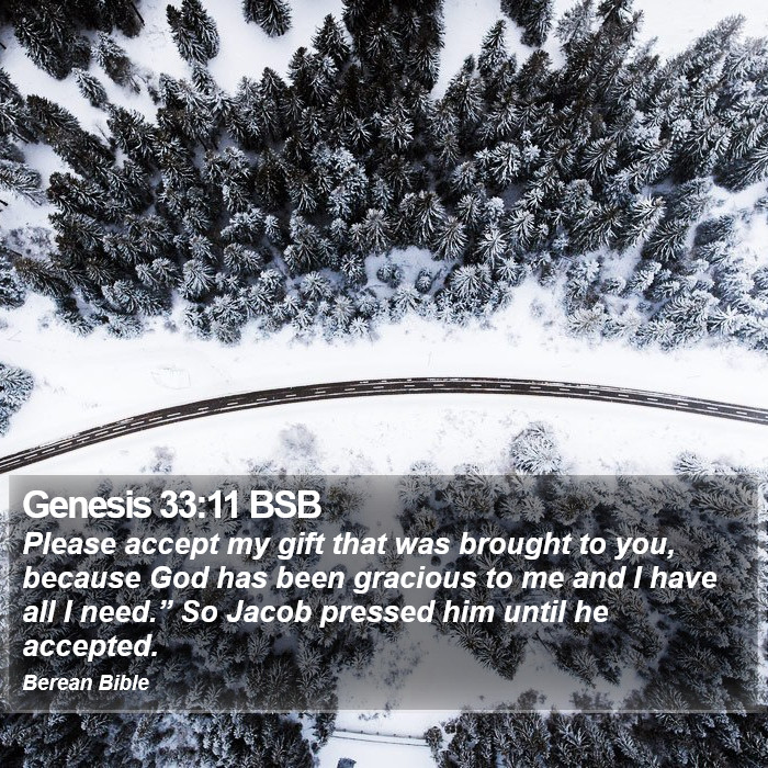 Genesis 33:11 BSB Bible Study