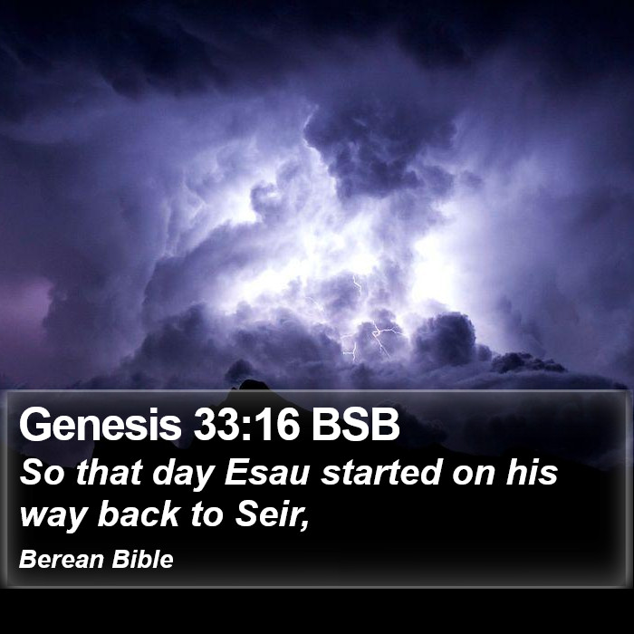 Genesis 33:16 BSB Bible Study