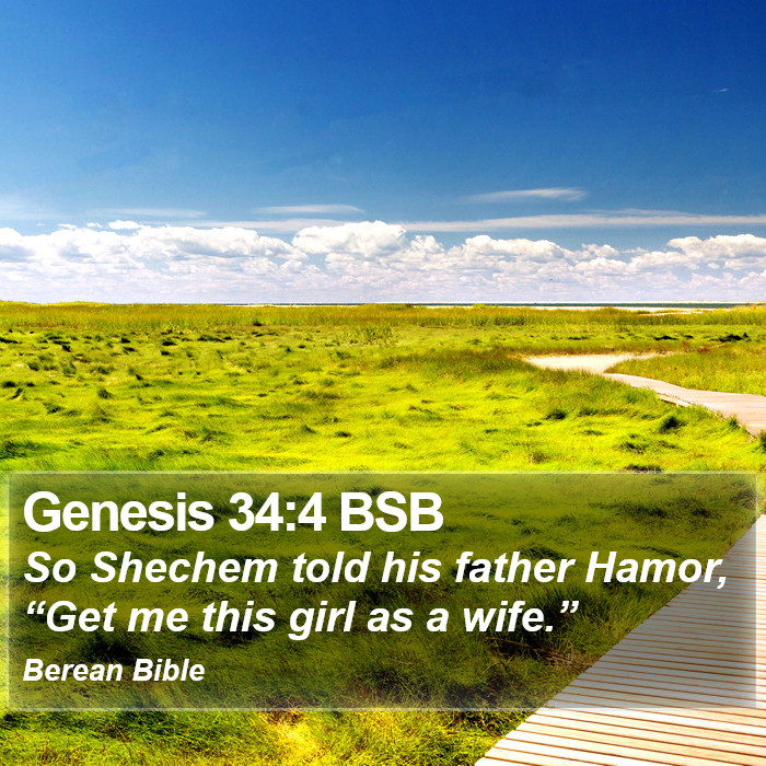 Genesis 34:4 BSB Bible Study