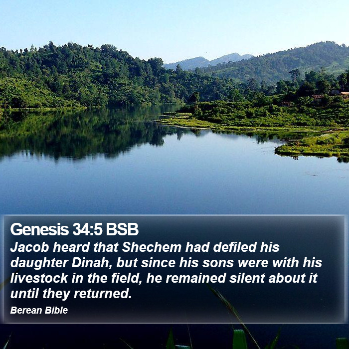 Genesis 34:5 BSB Bible Study