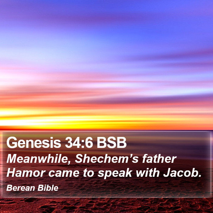 Genesis 34:6 BSB Bible Study