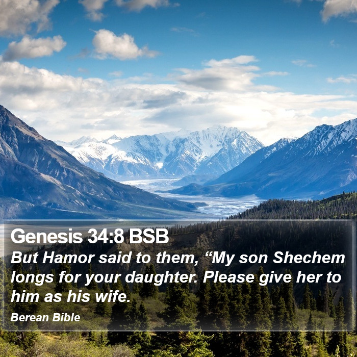 Genesis 34:8 BSB Bible Study