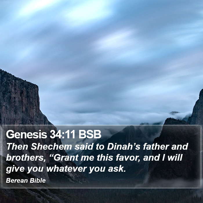 Genesis 34:11 BSB Bible Study