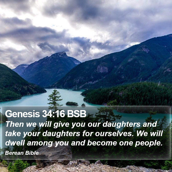 Genesis 34:16 BSB Bible Study