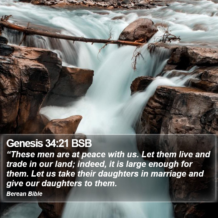 Genesis 34:21 BSB Bible Study