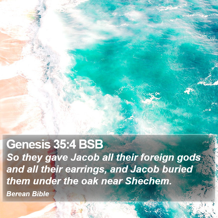 Genesis 35:4 BSB Bible Study