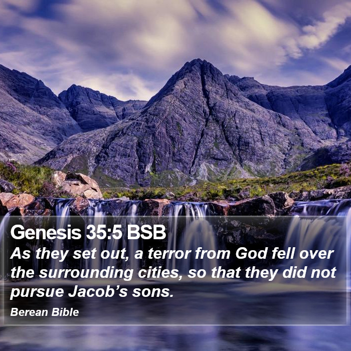 Genesis 35:5 BSB Bible Study