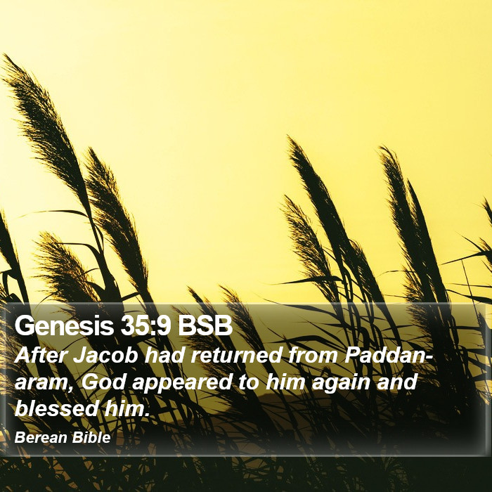 Genesis 35:9 BSB Bible Study