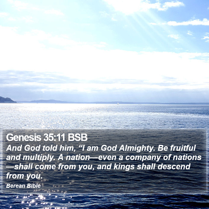 Genesis 35:11 BSB Bible Study