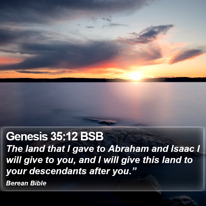 Genesis 35:12 BSB Bible Study