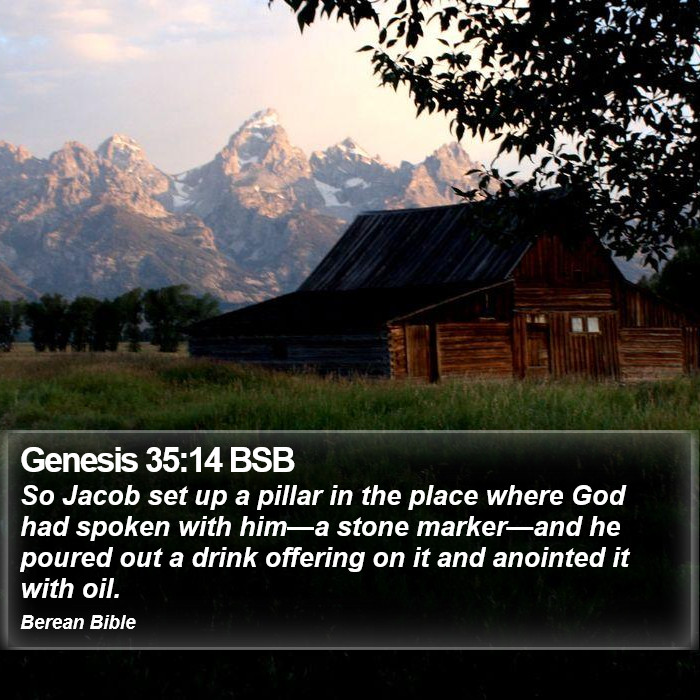 Genesis 35:14 BSB Bible Study