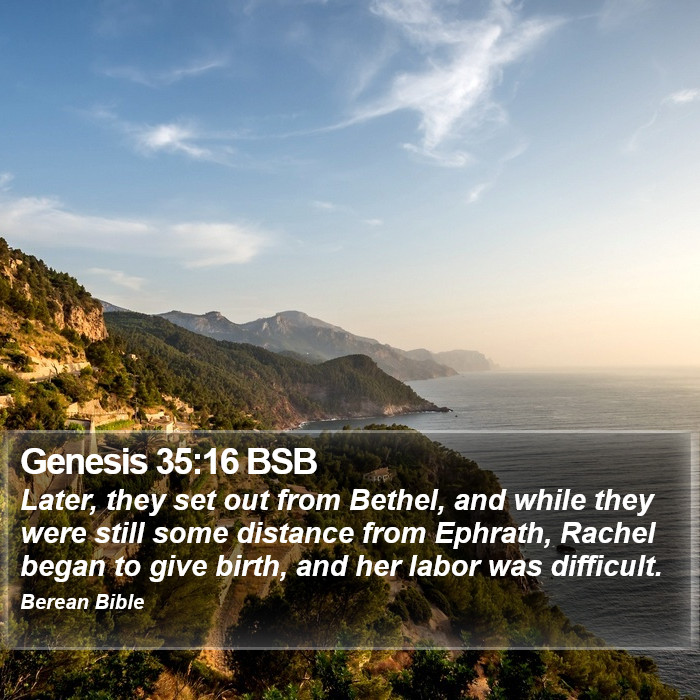 Genesis 35:16 BSB Bible Study