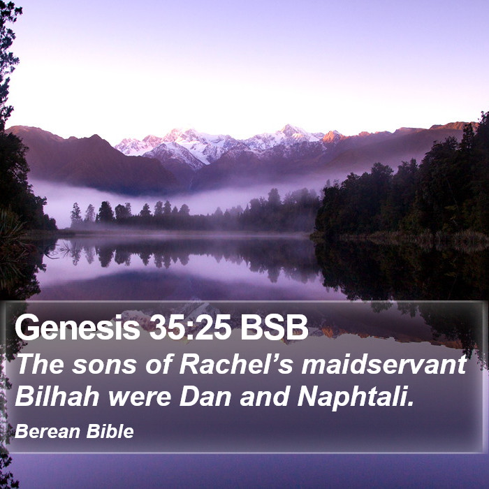 Genesis 35:25 BSB Bible Study