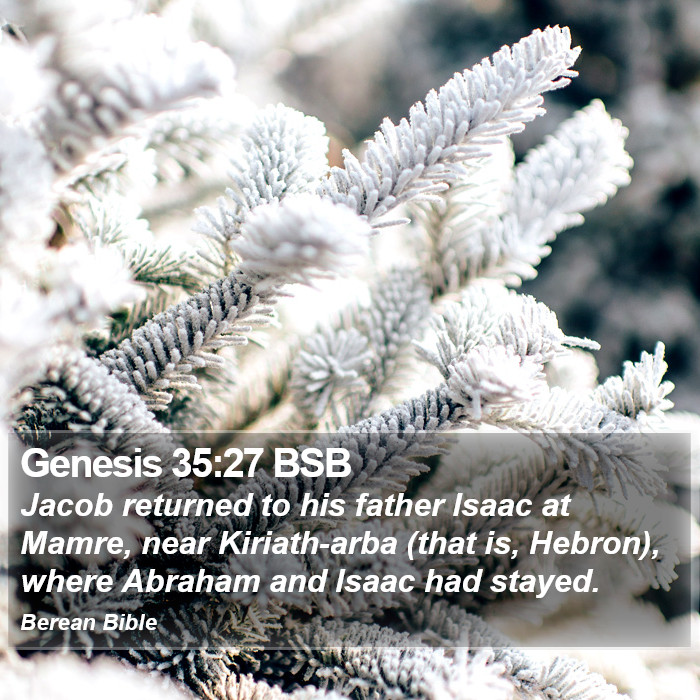 Genesis 35:27 BSB Bible Study