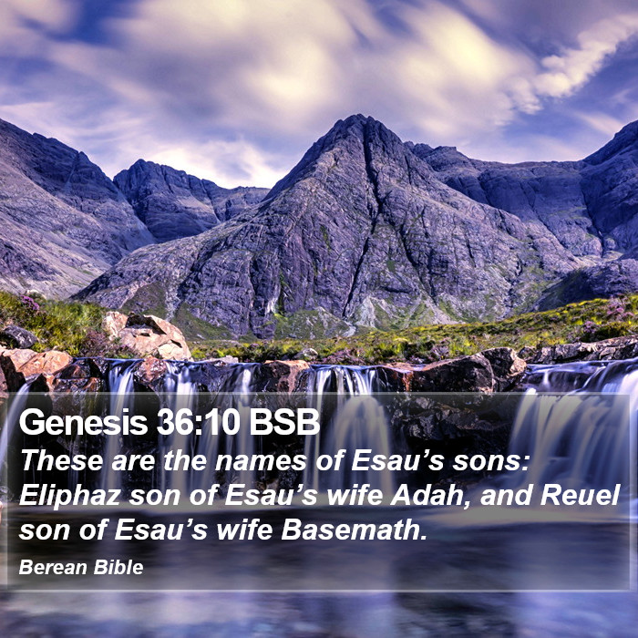 Genesis 36:10 BSB Bible Study