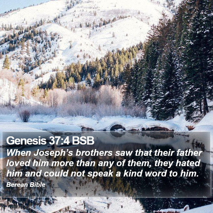 Genesis 37:4 BSB Bible Study