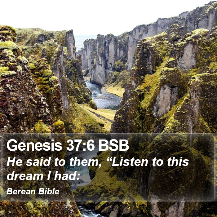 Genesis 37:6 BSB Bible Study