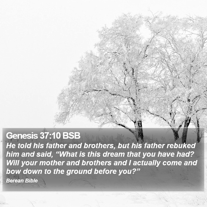 Genesis 37:10 BSB Bible Study