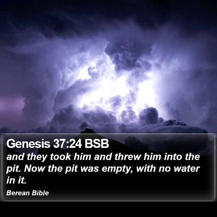 Genesis 37:24 BSB Bible Study