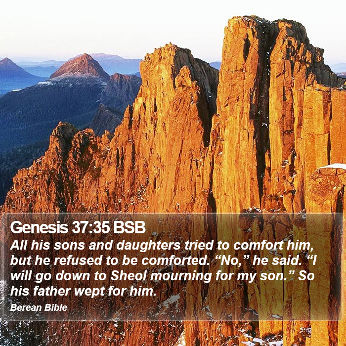 Genesis 37:35 BSB Bible Study