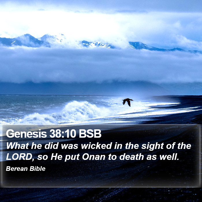 Genesis 38:10 BSB Bible Study