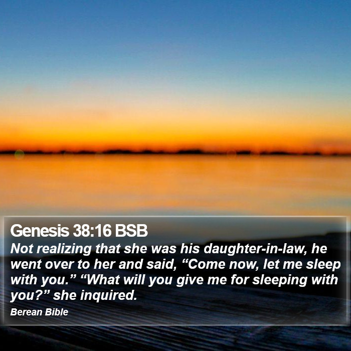 Genesis 38:16 BSB Bible Study