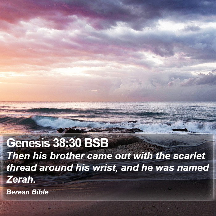 Genesis 38:30 BSB Bible Study