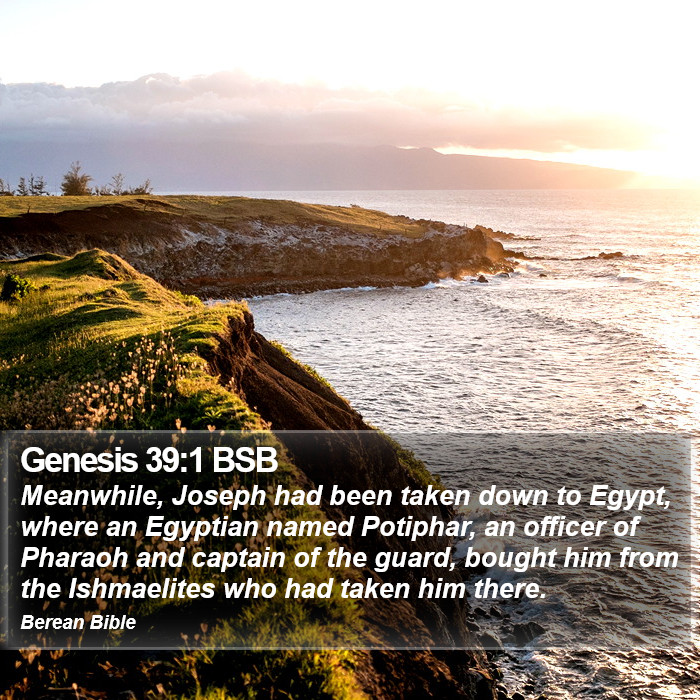 Genesis 39:1 BSB Bible Study