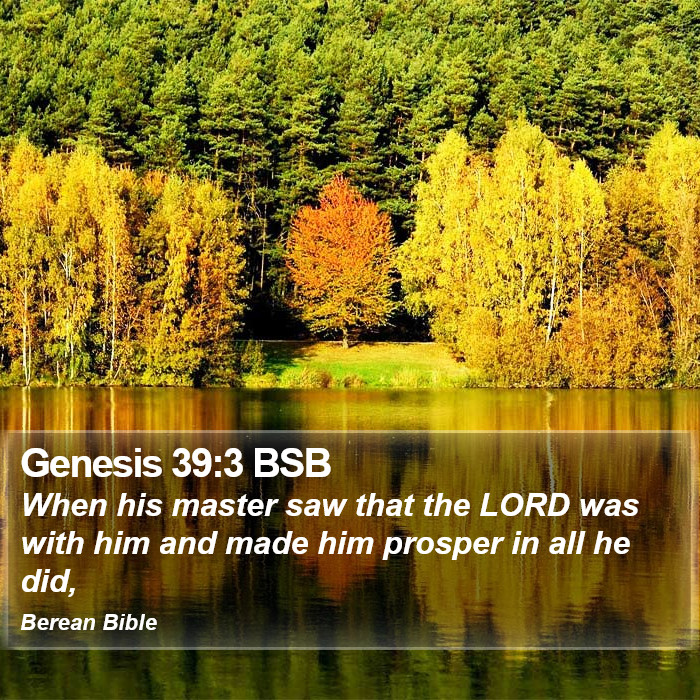 Genesis 39:3 BSB Bible Study