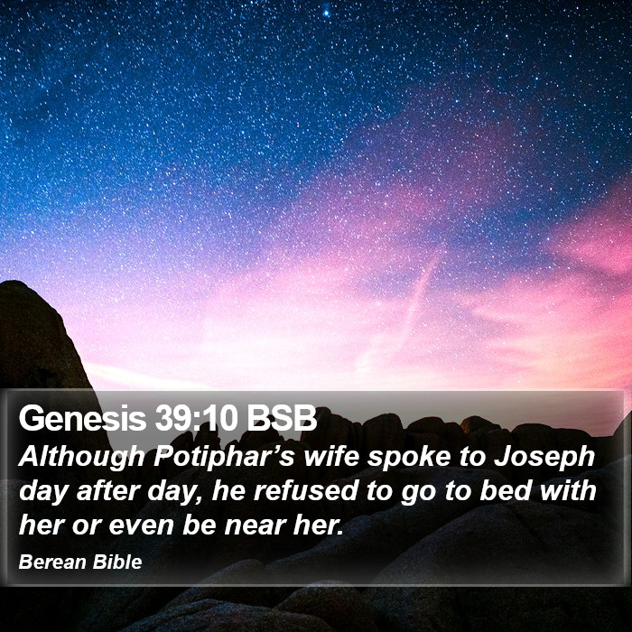 Genesis 39:10 BSB Bible Study