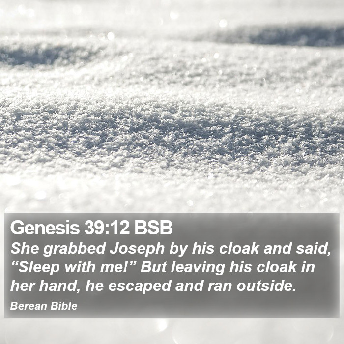 Genesis 39:12 BSB Bible Study