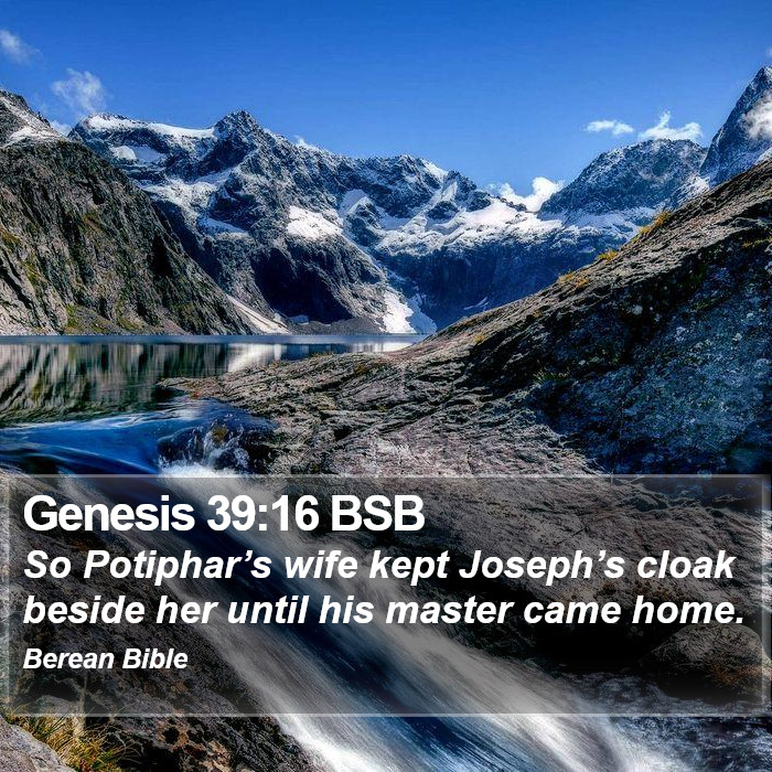 Genesis 39:16 BSB Bible Study