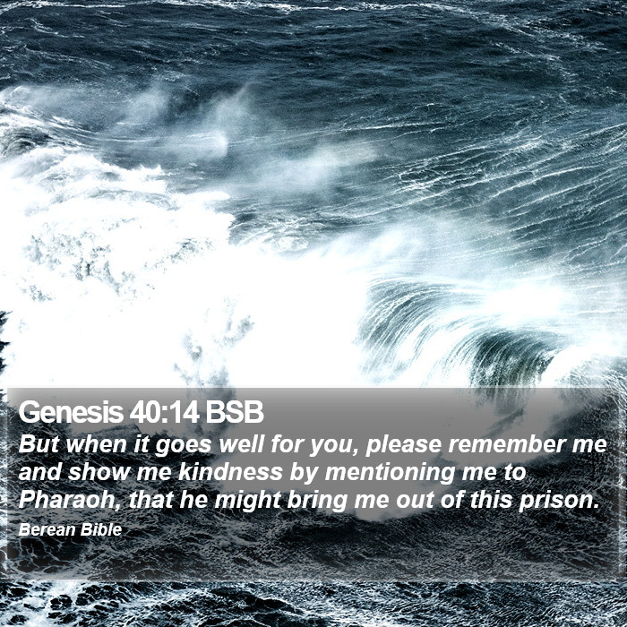 Genesis 40:14 BSB Bible Study