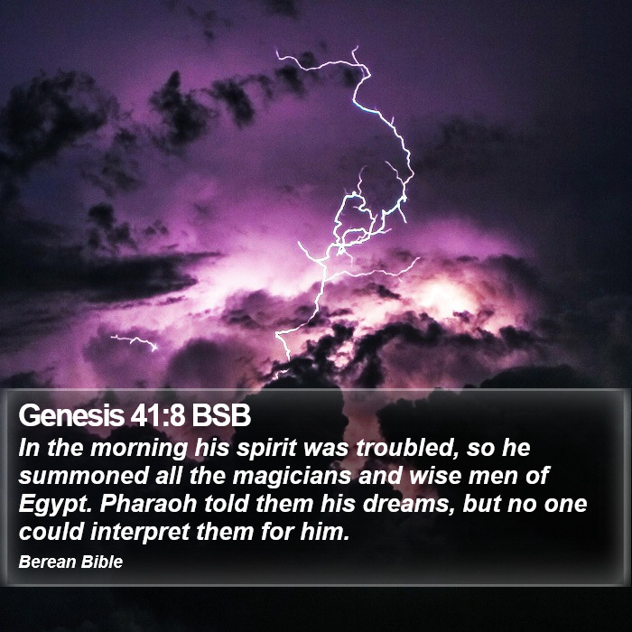 Genesis 41:8 BSB Bible Study