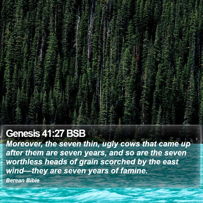 Genesis 41:27 BSB Bible Study