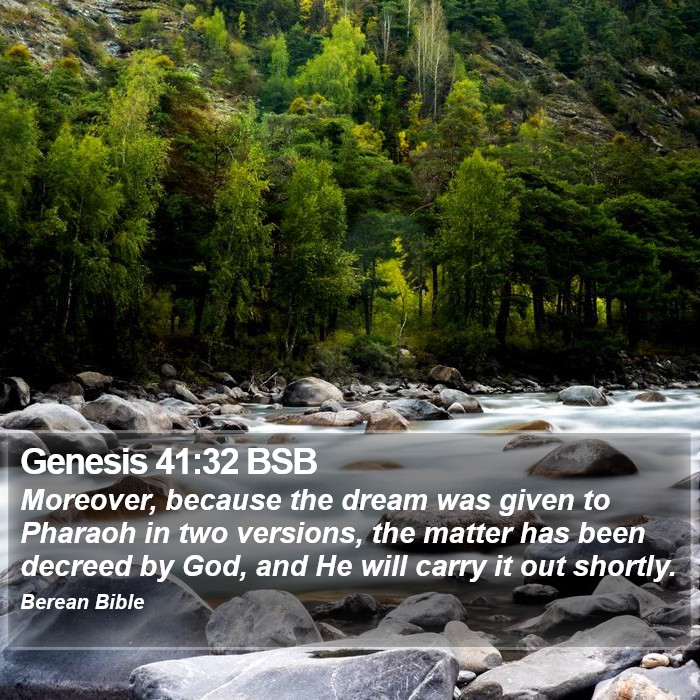 Genesis 41:32 BSB Bible Study