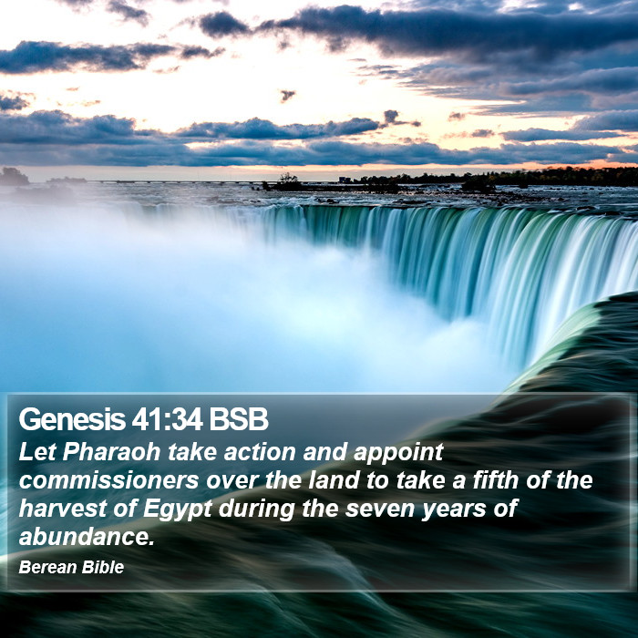 Genesis 41:34 BSB Bible Study