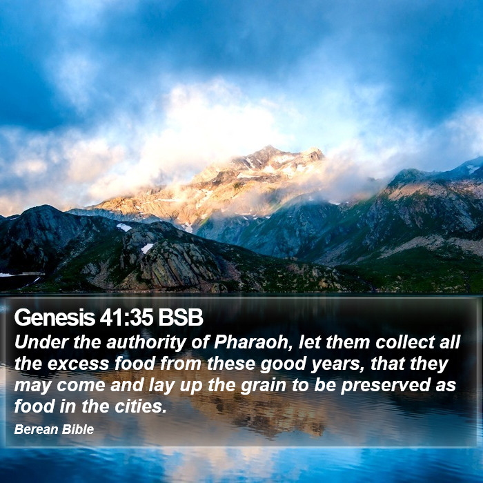 Genesis 41:35 BSB Bible Study